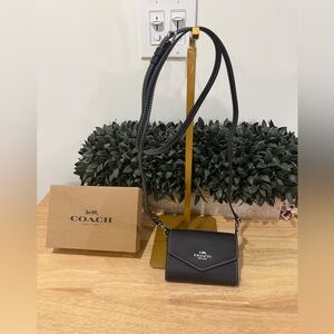 Coach Black small wallet crossbody